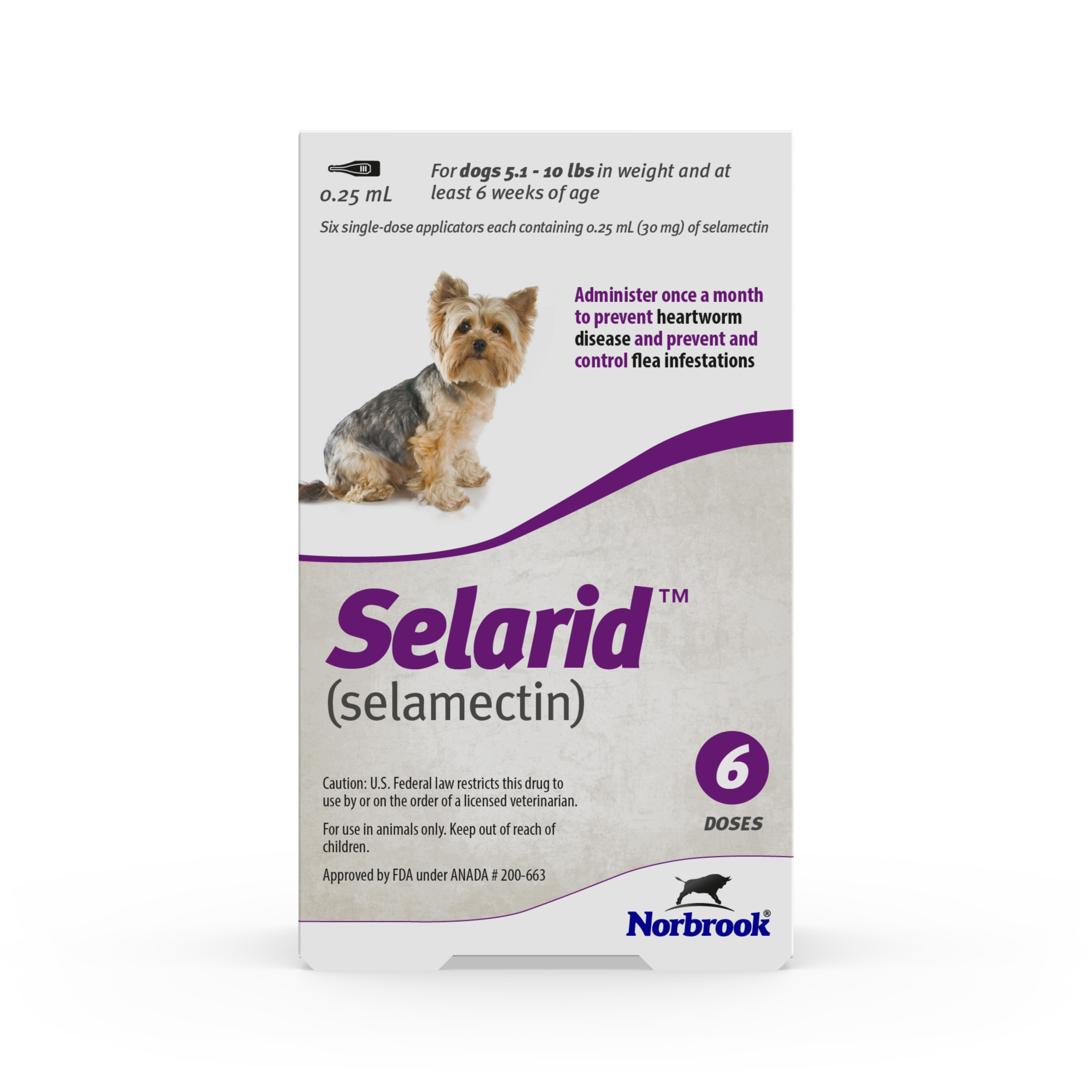 SELARID X-SMALL K9 5-10lbs 6PK [PURPLE] *generic Revolution